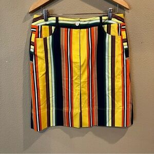Harve Bernard Multicolor Striped A-Line Skirt, size16, Bold Colorful Eccentric